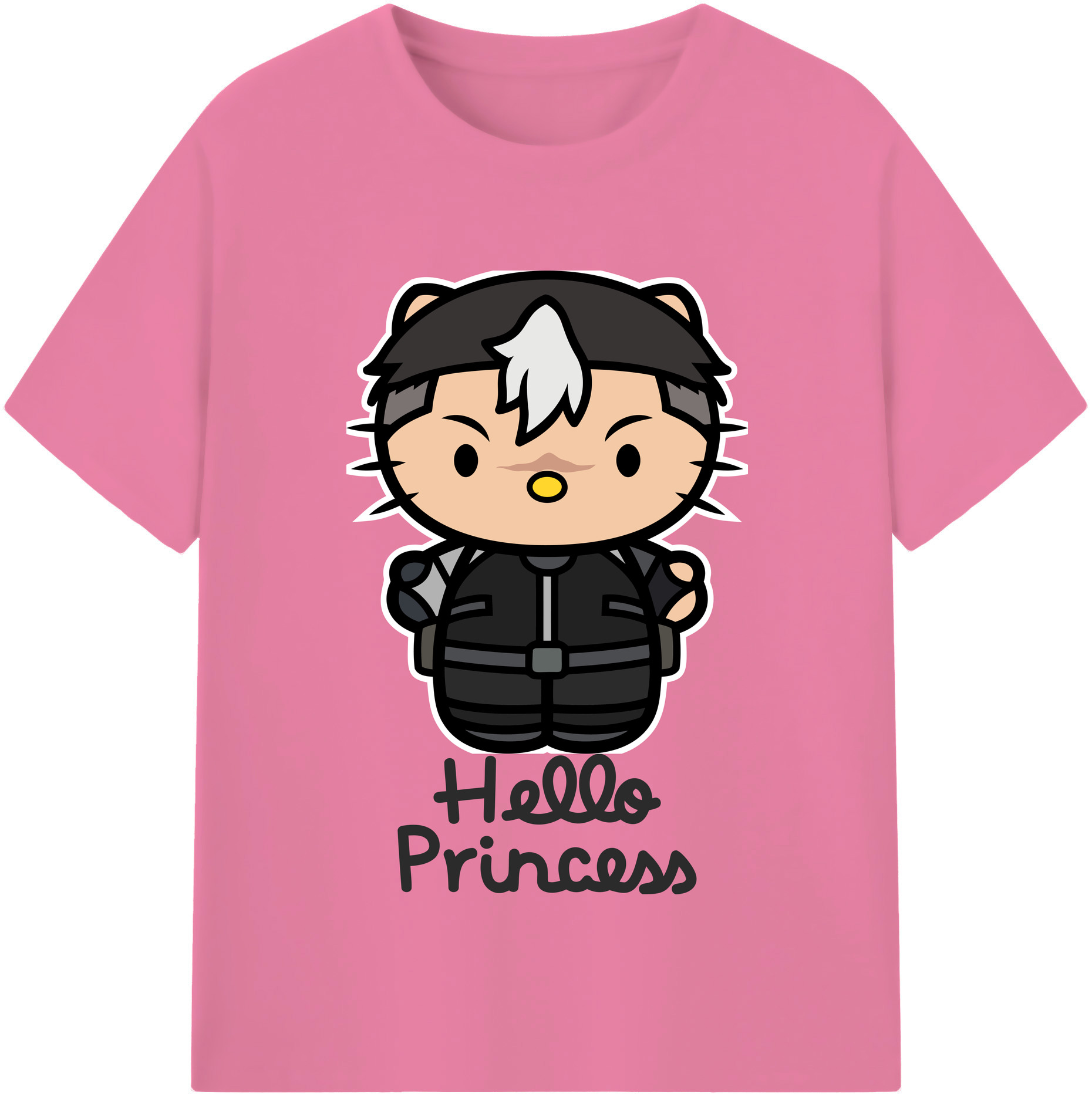 （画像用） Hello Kitty ハローキティ 綿100％半袖Tシャツ（フロントプリント）